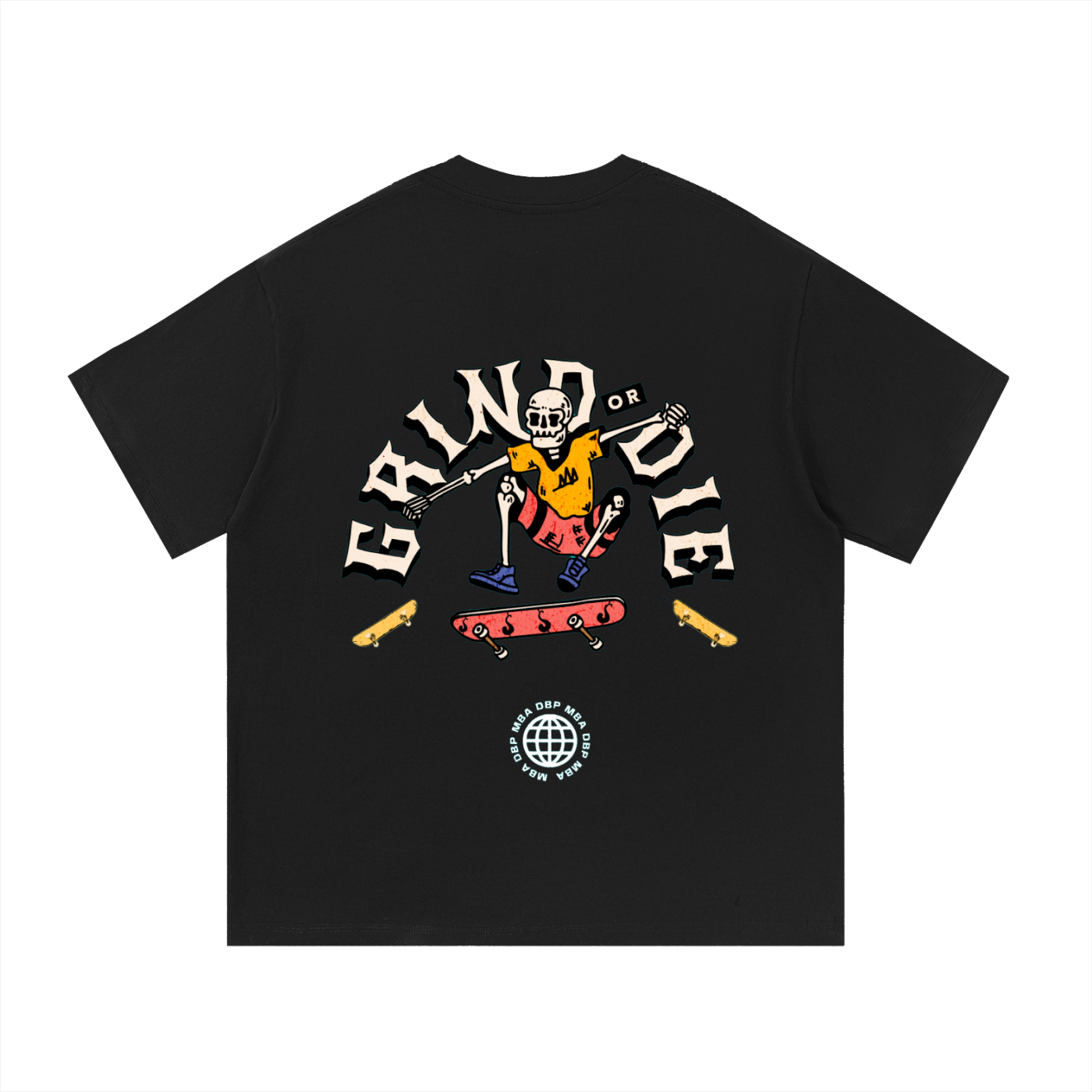 Grind Or Die Essential Cotton T-Shirt