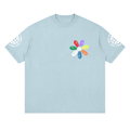 Our Culture Flower Print Streetwear Loose Drop Shoulder T-Shirt